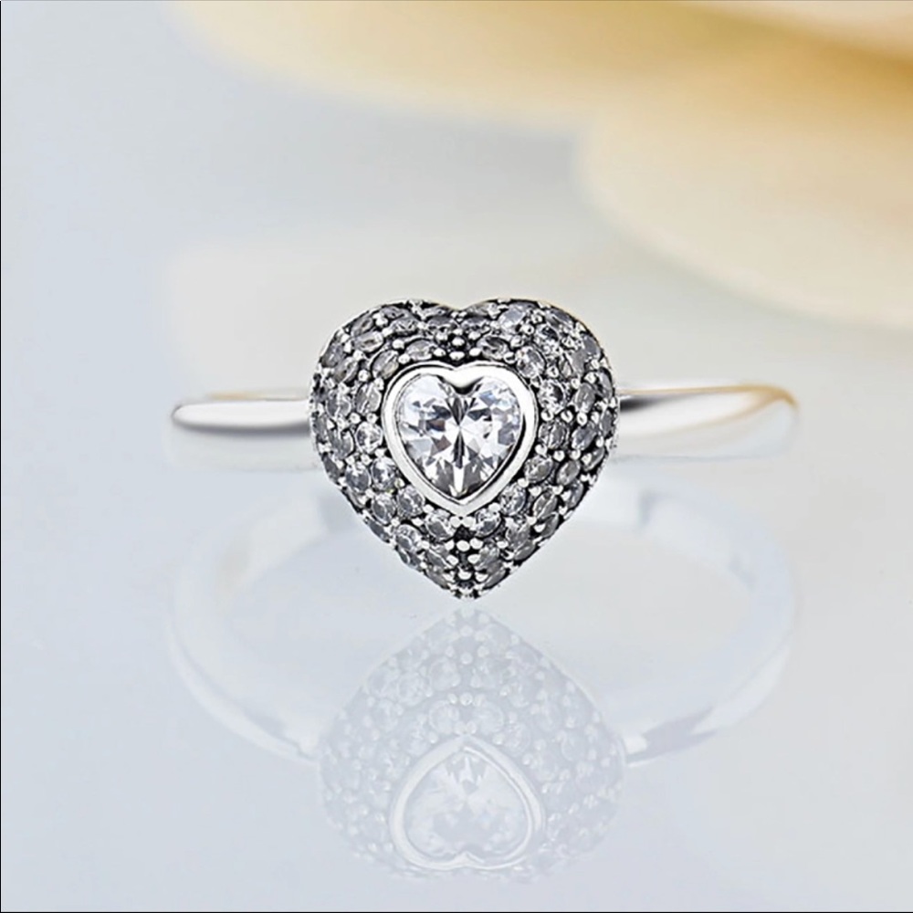 PANDORA Crystal Heart Ring